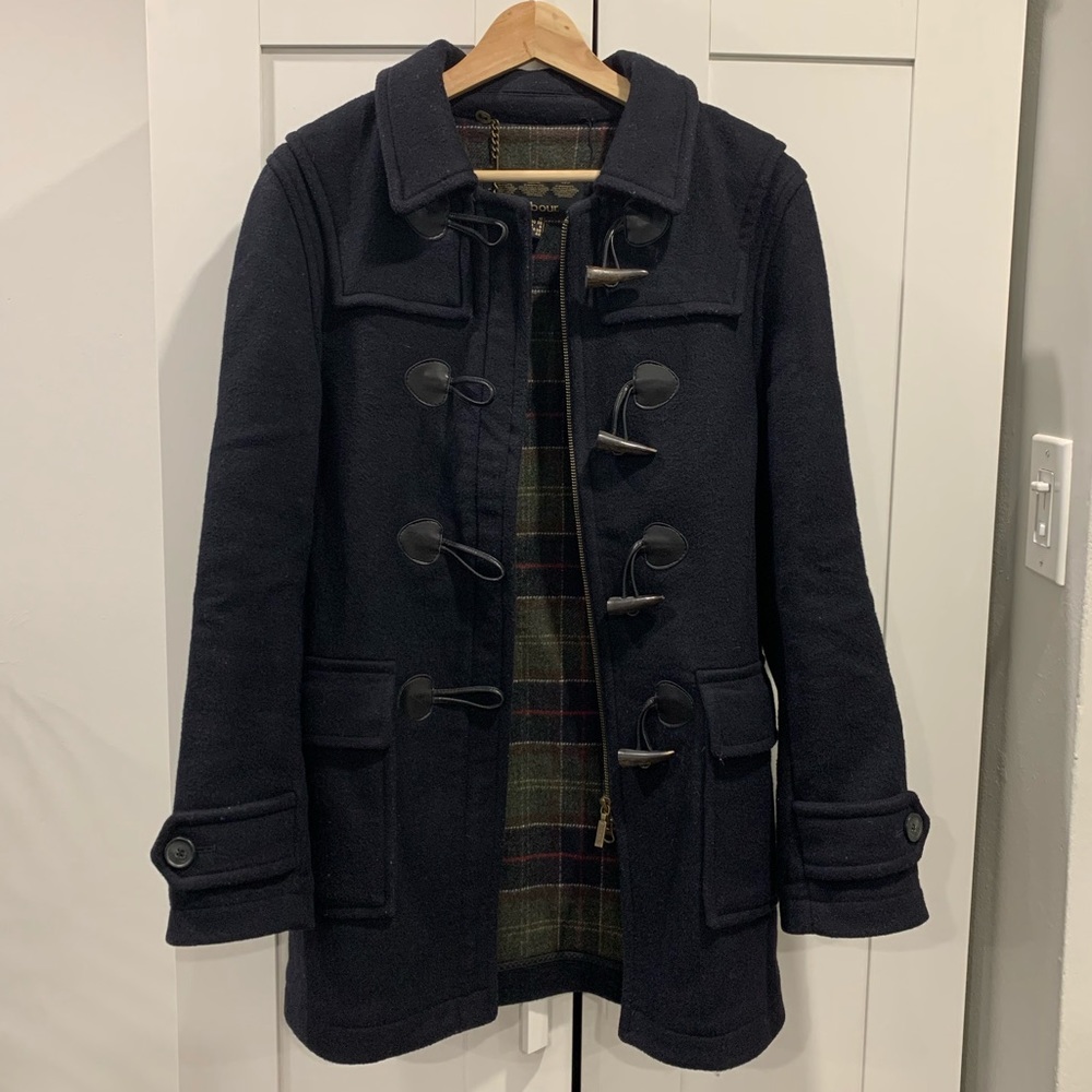 Barbour blue coat
